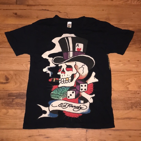 Ed Hardy Other - VINTAGE ED HARDY SKULL T-SHIRT